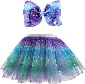 img 4 attached to Colorful Butterfly Headband Dressing Bow Deep Girls' Clothing ~ Skirts & Skorts