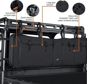 img 3 attached to Efficient and Secure UTV Double Gun Carrier: Classic Accessories QuadGear Black - 18-129-010401-00
