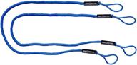 🚤 2-pack of extreme max 3006.3072 boattector bungee dock lines in blue - 8ft logo