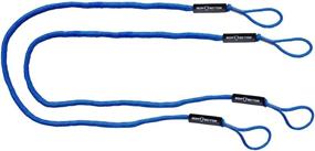 img 4 attached to 🚤 2-Pack of Extreme Max 3006.3072 BoatTector Bungee Dock Lines in Blue - 8ft