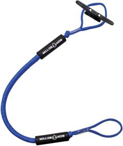 img 3 attached to 🚤 2-Pack of Extreme Max 3006.3072 BoatTector Bungee Dock Lines in Blue - 8ft