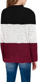 img 3 attached to Stay Cozy And Stylish This Winter With Gemijack Girls' Fuzzy Knit Sweaters!