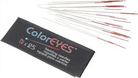 img 4 attached to Effortlessly Sort Your Beading Needs With Beadsmith ColorEYES Needles – Size 12, 1 Pack (25 Needles), Ideal For Loom Weaving, Off-Loom Stitch, And Seed Bead Jewelry Making