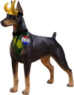 dog superhero costume pet helmet | cosplay crown dog bandana collar | president badge pin button | halloween & christmas costumes for dogs logo