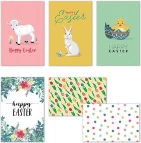 img 4 attached to 🐰 2021 Easter Cards Bulk with Envelopes - 36 Kids' Happy Easter Greeting Cards Assortment