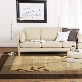 img 3 attached to Stylish And Versatile: Home Dynamix Royalty Clover Modern Area Rug In Brown Multi - 7'8"X10'4" Rectangle