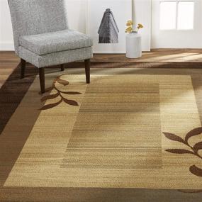 img 4 attached to Stylish And Versatile: Home Dynamix Royalty Clover Modern Area Rug In Brown Multi - 7'8"X10'4" Rectangle
