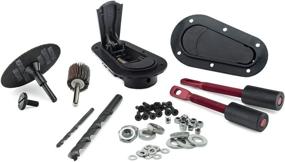 img 2 attached to 🔒 Aerocatch 125-2000 Underpanel Recessed Non-Locking Hood Latch and Pin Kit - Black, with Installation Kit