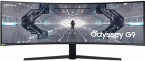 img 4 attached to 🖥️ SAMSUNG 49" LC49G95TSSNXZA Odyssey FreeSync Monitor with 5120x1440p, 240Hz, Curved Ultrawide Screen, LED, HD