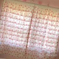 img 1 attached to Heart Pattern White Ruffle Curtains - Set Of 2 Panels For Nursery Room, 42 Inches X 63 Inch review by Robert Decamps