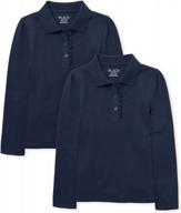 long sleeve ruffle polo for girls by the children's place logo