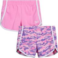 reebok girls active shorts lightweight girls' clothing - active logo