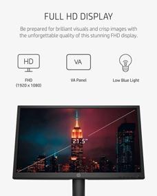 img 1 attached to HP V223Ve 21.5 Inch Certified Ergonomic 🖥️ FHD Monitor with Anti-Glare Screen - 1920x1080P, 75Hz