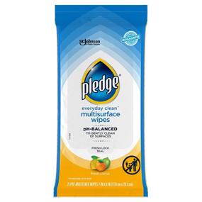 img 4 attached to 🍋 Pledge Everyday Clean Multisurface Wipes with Fresh Citrus Scent, Pack of 25 Wipes