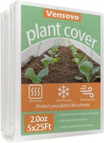 img 4 attached to Protect Your Plants With Vensovo'S Freeze Protection Blanket - 5Ft X 25Ft 2.0Oz Fabric For Winter Protection And Floating Row Covers