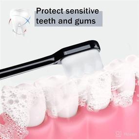 img 2 attached to Charcoal Toothbrushes with Enhanced 🦷 Bristles: A Powerful Dental Care Solution