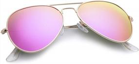 img 4 attached to KALIYADI Polarized Aviator Sunglasses For Driving - 100% UV Protection For Men And Women