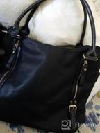 img 1 attached to Plambag Women Tote Bag Handbags Hobo Shoulder Bag Faux Leather Purse review by Brian Micheals