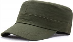img 1 attached to Cool, Comfortable & Adjustable: Fasbys Unisex Military Cotton Twill Hat For Men & Women