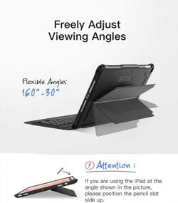 img 2 attached to Enhance Your IPad 9Th 2021 Experience With Inateck'S Keyboard Case - Flexible Kickstand & Detachable KB02011