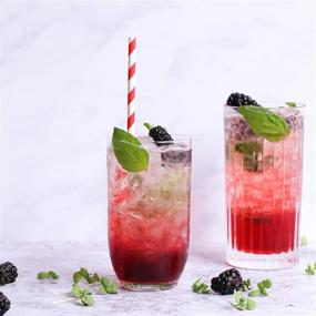 img 2 attached to 🌱 300 Pcs Biodegradable Individually Wrapped Paper Straws – Eco-Friendly Colorful Drinking Straws (7.75" long X 0.25" diameter)