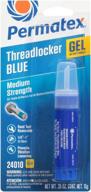 💙 permatex 24010-6pk medium strength threadlocker blue gel - convenient 6 pack, 10 g gel twist applicator logo