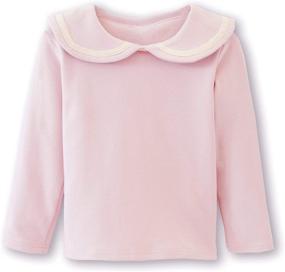 img 4 attached to ContiKids Girls Peter Collar Blouse: Chic Tops, Tees & Blouses for Girls' Fashion