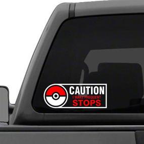 img 1 attached to 🚶 Pokemon GO - ATTENTION: Frequent Stops Ahead - Vinyl Decal Sticker