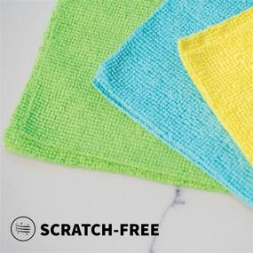 img 2 attached to 🧺 S&T INC. Edgeless Microfiber Cleaning Cloths, Reusable and Lint-Free Towels for Home, Kitchen & Auto, 12x12 Inch, 50 Pack, Assorted Colors