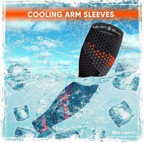 img 3 attached to Stay Cool And Protected With Millenti Arm Sleeve Compression - Perfect For Sports And Recovery - 4 Unisex Sizes Available (2Pcs)