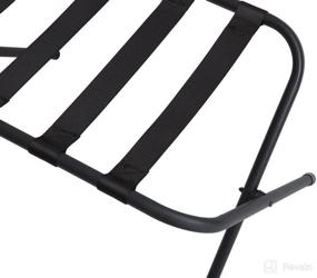 img 2 attached to 🧳 Mabel Home Black Metal Foldable Luggage Stand