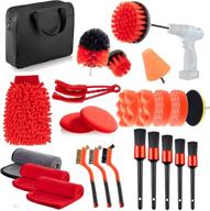 🧹 26pcs vanmirr car detailing brush set - interior & exterior auto cleaning tools kit for wheels, dashboard, leather, air vents, emblems логотип