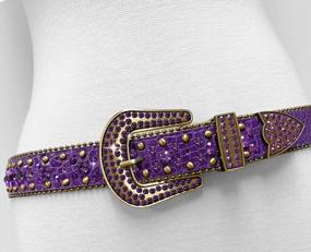 img 2 attached to Stylish Rhinestone Studded Leather Belt For Women - The Ultimate Fashion Accessory!