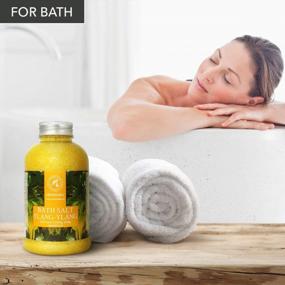 img 2 attached to Ylang Bath Salt - 21.16 Oz Natural Sea Salt With Ylang Ylang Essential Oil For Relaxing Baths, Good Sleep & Body Care - Beauty And Aromatherapy Benefits Included