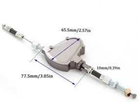 img 3 attached to FXCNC CNC Aluminum Line Easy Stunt 🔧 Pull Clutch Cable Lever Replacement System - Gray