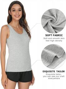 img 3 attached to Stretchable And Super Soft Tank Tops For Women By Vislivin - Ideal For Casual Wear
