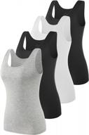 stretchable and super soft tank tops for women by vislivin - ideal for casual wear logo