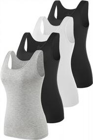 img 4 attached to Stretchable And Super Soft Tank Tops For Women By Vislivin - Ideal For Casual Wear