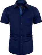 stay sharp and wrinkle-free with j.ver men's casual button-down shirts logo