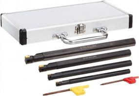 img 3 attached to Grizzly T10439 Carbide Insert Boring Bar Set, 4-Piece