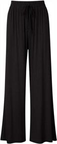 img 3 attached to Women'S Yoga Pants: GlorySunshine Elastic Waist Palazzo Lounge Pants With Pockets