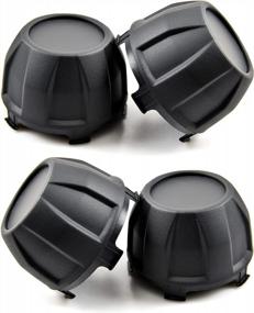 img 3 attached to SAUTVS Tire Wheel Hub Caps For Kawasaki Teryx, Black Dust Center Hub Cap Covers For Kawasaki Teryx KRX 1000 2020-2022 Accessories (4PCS, Replace #11065-1341)