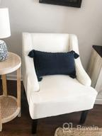 картинка 1 прикреплена к отзыву Velvet Burgundy Swoop Arm Living Room Chairs - HomePop от Maria Rodriguez