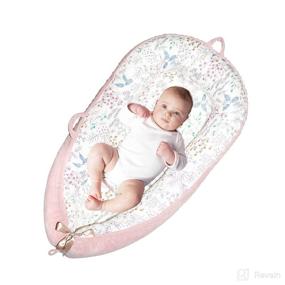 img 4 attached to 👶 Junoon Baby Lounger: Ultra-Soft, Breathable Bassinet for Traveling and Napping - Essential Newborn Bed"