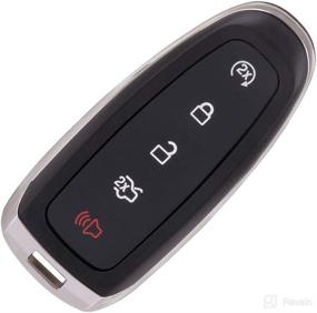 img 4 attached to 🔑 SCITOO 5 Buttons Keyless Entry Remote Key Fob Case for Ford C-Max, Edge, Explorer, Escape; Lincoln MKT, MKS, MKX - 2011-2018 (1PC)