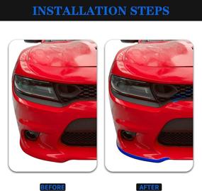 img 3 attached to Hoolcar Front Bumper Lip Splitter Protector Front Shovel For 2015-2021 Dodge Charger SRT