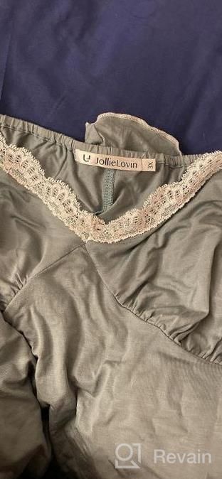 img 1 attached to Plus Size Sexy Lace Nightshirt: JollieLovin Women'S Sleepwear With Adjustable Strap review by James Notti