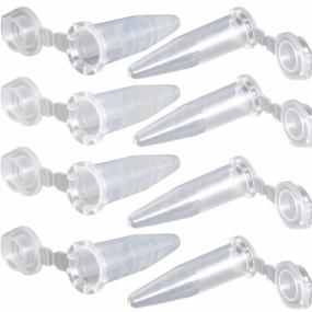 img 2 attached to Clear Plastic Conical Centrifuge Tubes With Snap Caps - 1000 Pack For Lab Use