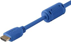 img 3 attached to Monoprice 1.5ft Blue HDMI High Speed Cable - 4K@60Hz, HDR, 18Gbps, YUV 4:4:4, 28AWG - Select Series