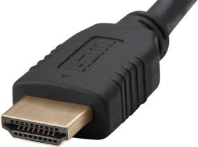 img 2 attached to Monoprice 1.5ft Blue HDMI High Speed Cable - 4K@60Hz, HDR, 18Gbps, YUV 4:4:4, 28AWG - Select Series